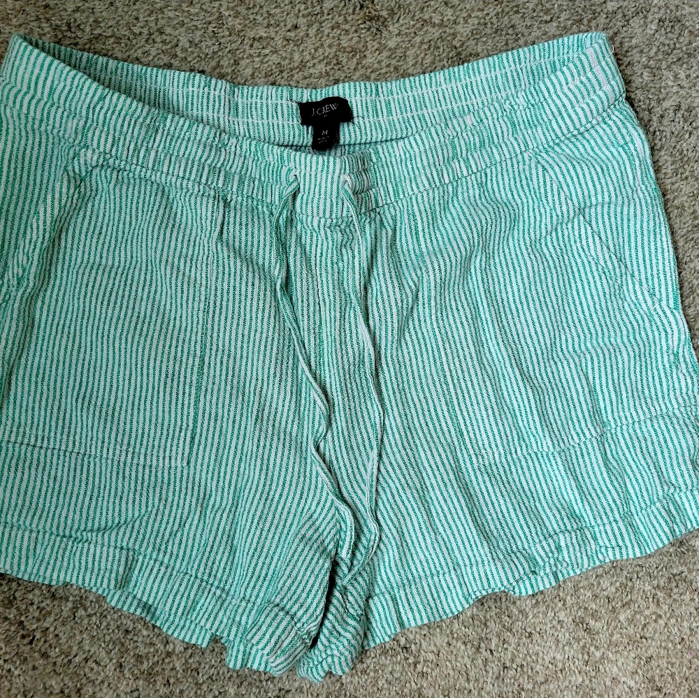 J Crew Linen Shorts Medium LIKE NEW!!